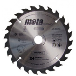 MOTA DISCO SIERRA CIRCULAR PARA MADERA WIDIA