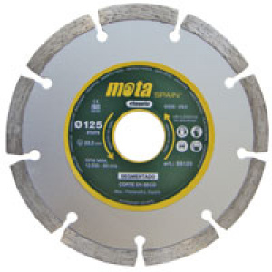 MOTA DISCO DIAMANTADO SEGMENTADO LASER