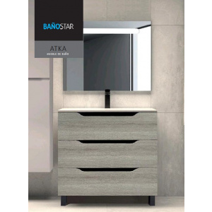 AQUORE MUEBLE + LAVABO ATKA SUELO 3 CAJONES
