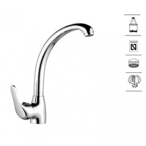 AQUAHOME CADIZ MONOMANDO FREGADERO CAÑO VERTICAL CROMO