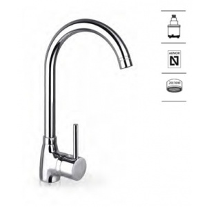 AQUAHOME MADRID PALOS MONOMANDO FREGADERO CROMO