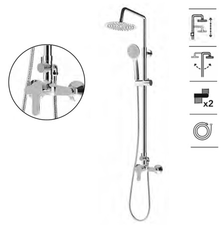 AQUAHOME LYON MONOMANDO CONJUNTO DUCHA ROC25
